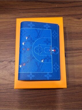 Louis Vuitton Blue Basketball Passport Holder
